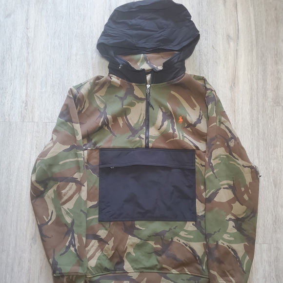 Polo Ralph Lauren Water-Repellent Hybrid Hoodie XXL 1/4 Zip - Picture 6 of 6